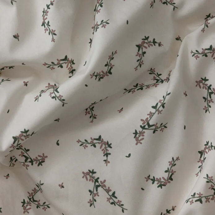 Percale Junior Bed linen, Powder blossom