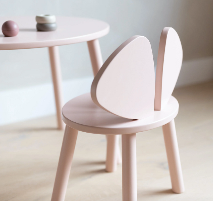 Nofred Mouse chair & table set, Rosa