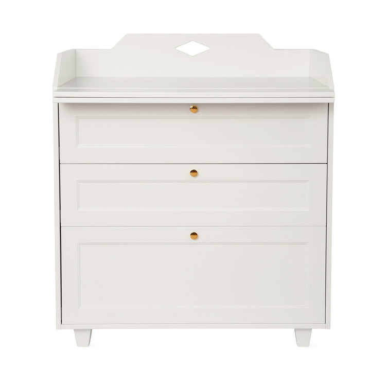 Luca Changing Table Dresser, White