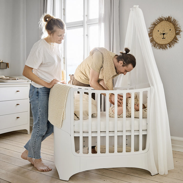 Canopy holder for Classic baby cot, White