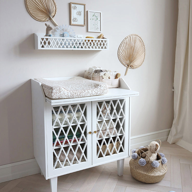 Harlequin Changing Table, White