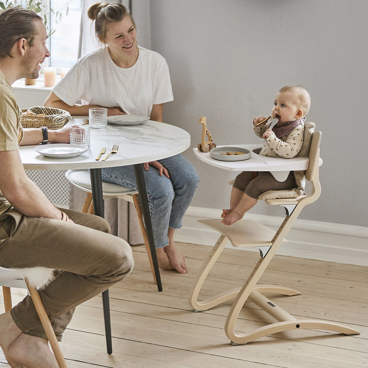 Classic high chair wo. safety bar, Whitewash