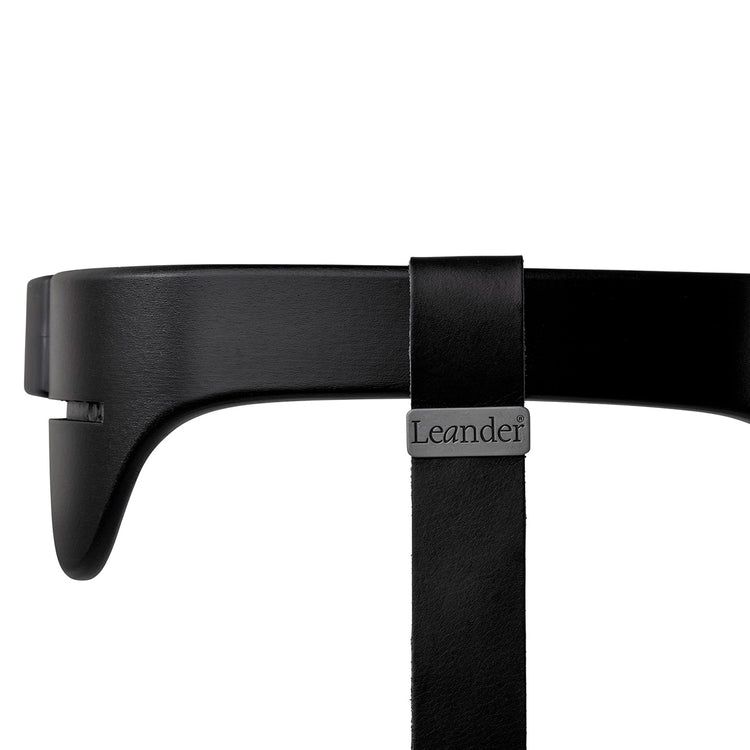 Leander Leather strap for Classic safety bar, Black