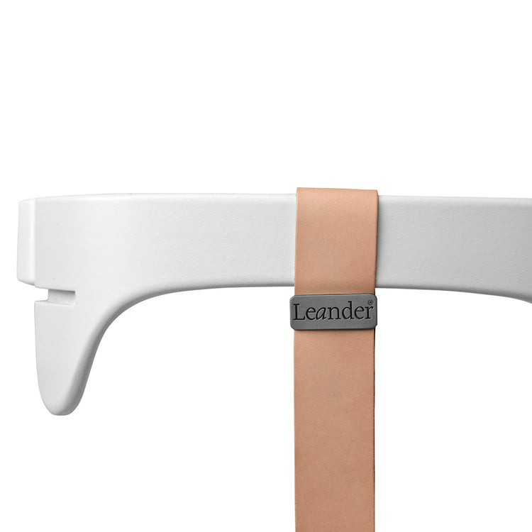 Leander Leather strap for Classic safety bar, Natural Beech