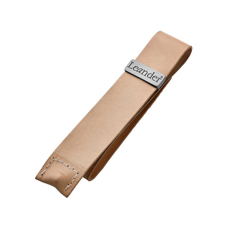 Leander Leather strap for Classic safety bar, Natural Beech