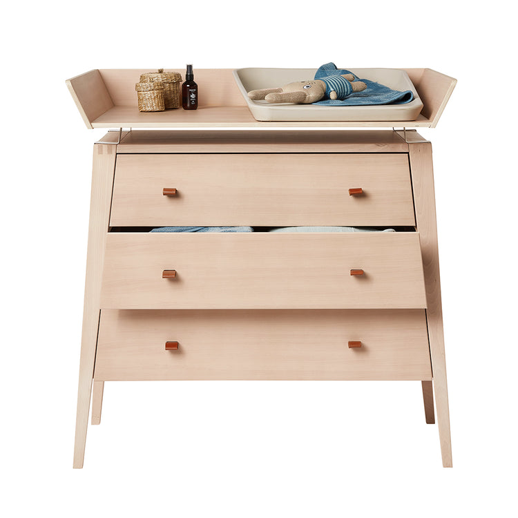 Changing unit for Linea dresser, Beech