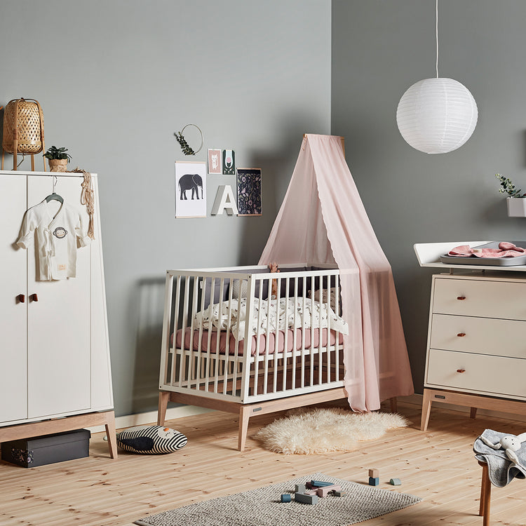 Canopy for Linea and Luna baby cot, Dusty Rose