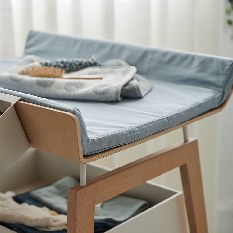 Cushion cover for Changing table, Dusty blue