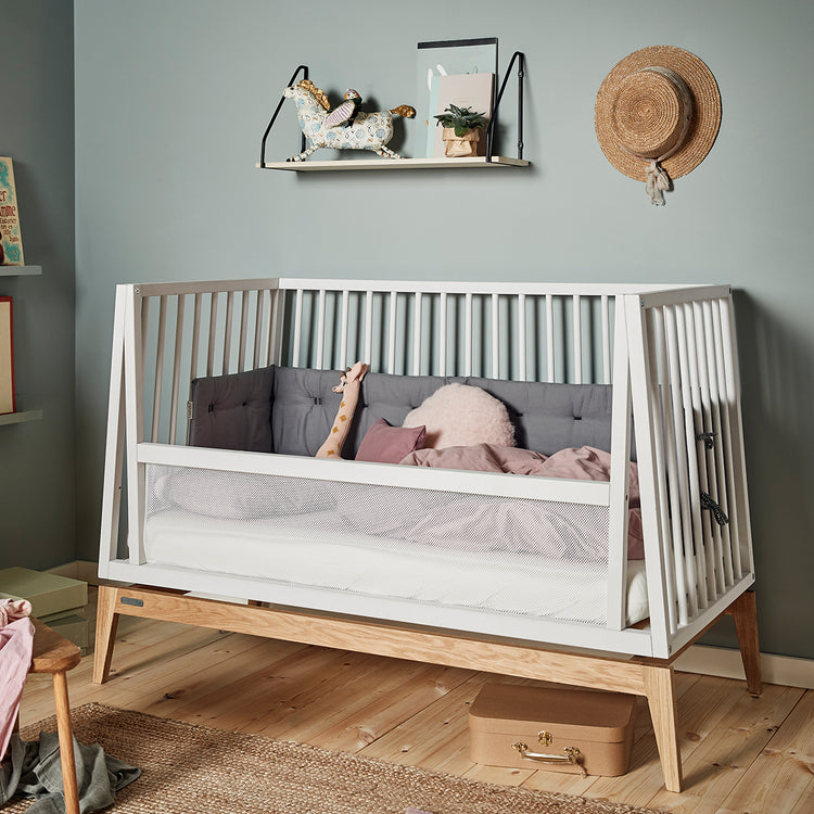 Leander Luna baby cot, 120X60 cm, White/oak