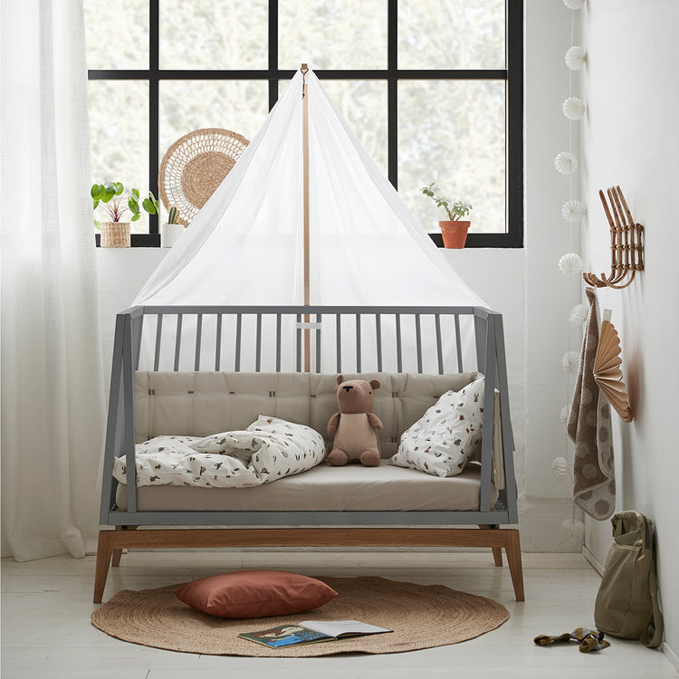 Conversion kit for Luna baby cot 120 cm, Grey