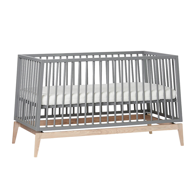 Leander Luna baby cot, 140X70 cm, Grey/oak