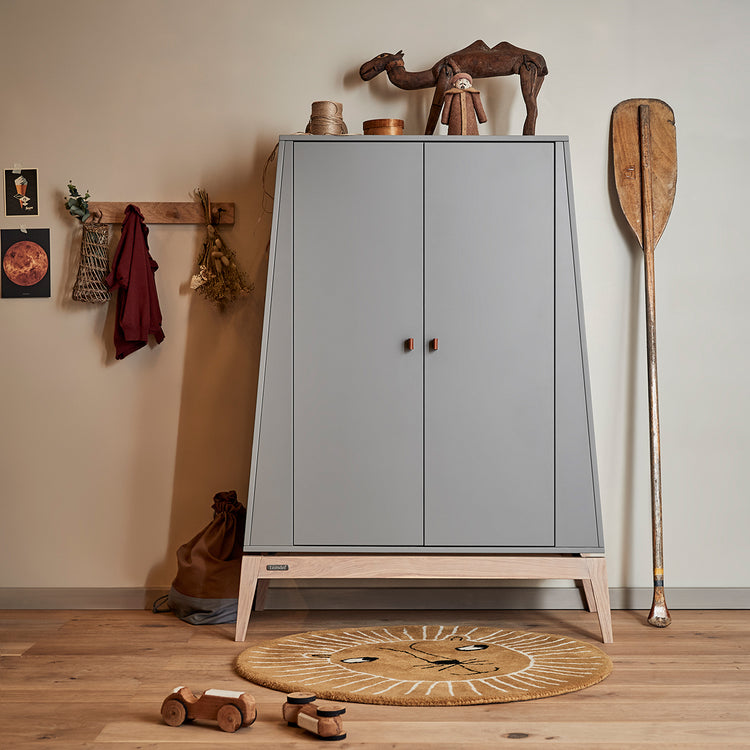 Leander Luna wardrobe, small, Grey/oak