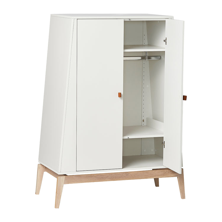 Leander Luna wardrobe, small, White/oak