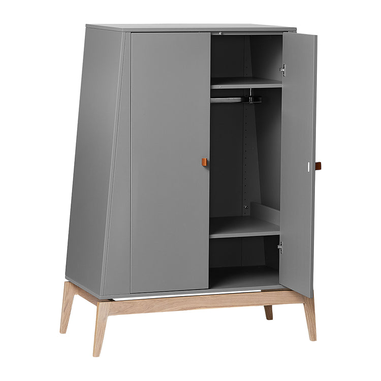 Leander Luna wardrobe, small, Grey/oak