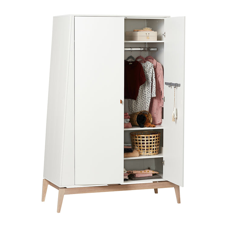 Leander Luna wardrobe, large, White/oak