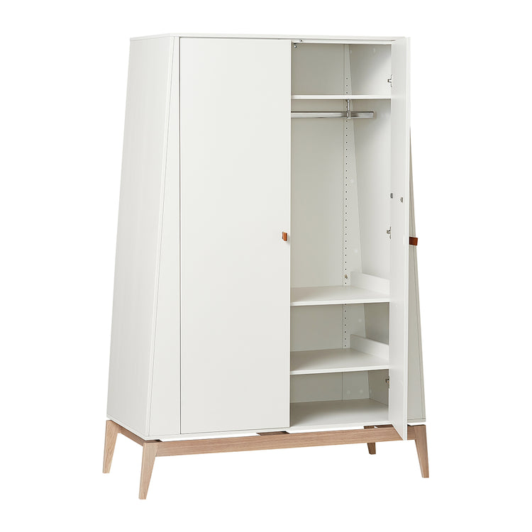 Leander Luna wardrobe, large, White/oak