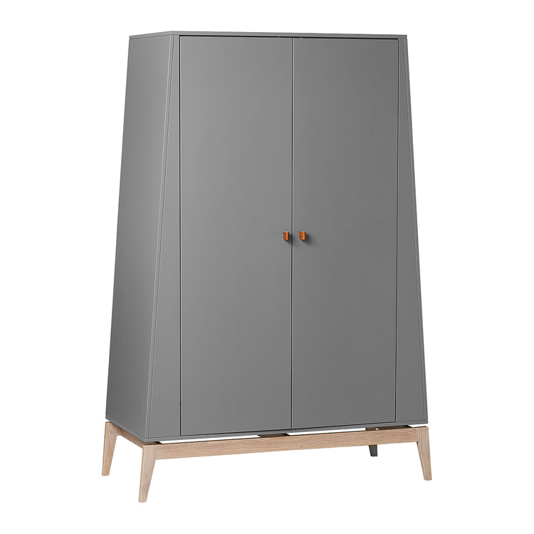 Leander Luna wardrobe, large, Grey/oak