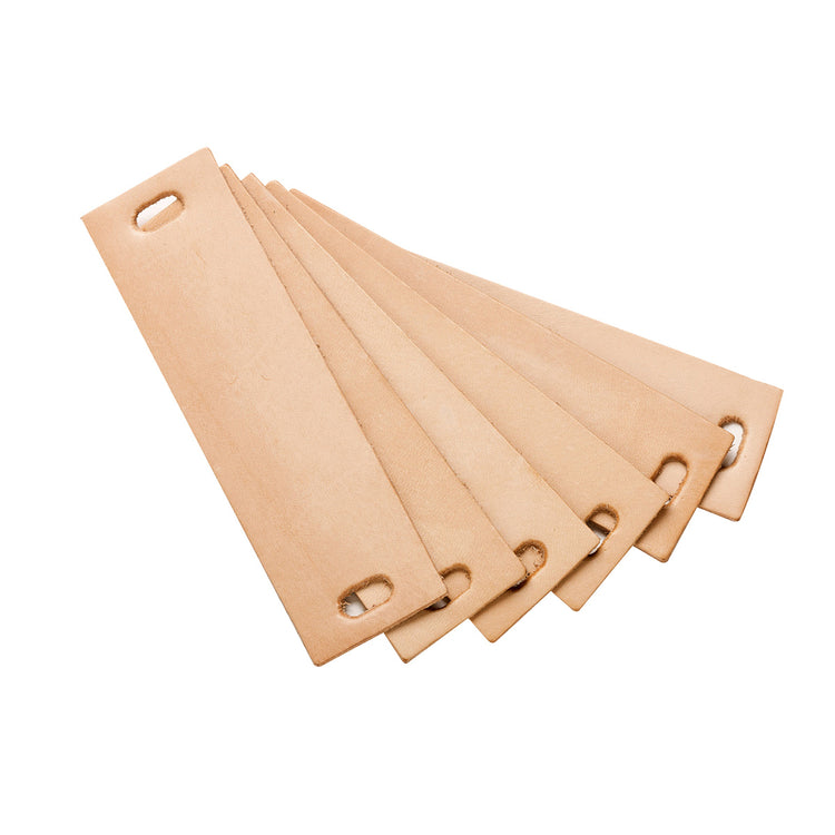 Handle, Leather, 6 pcs., Natural