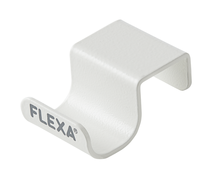 Gancio per borse in Metallo Flexa, Bianco