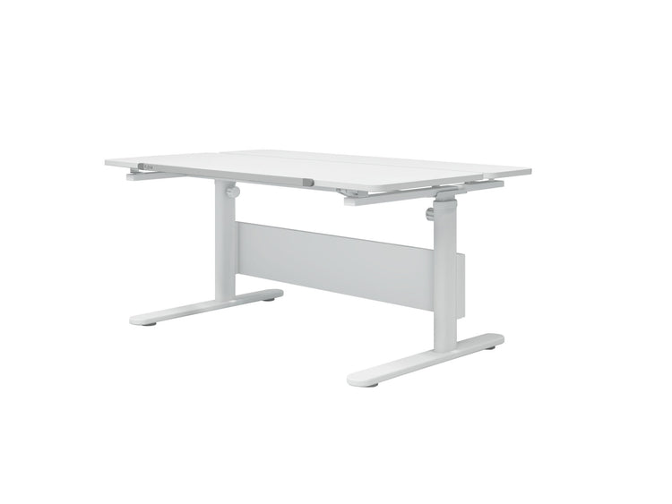 Evo desk tilting desktop, White