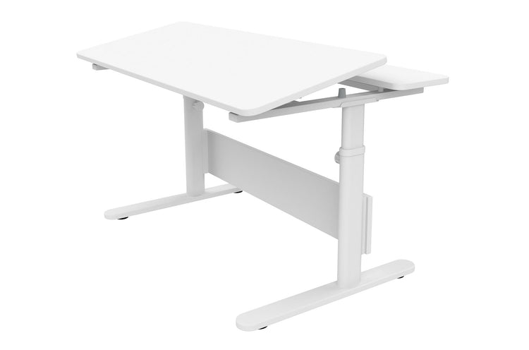 Evo desk tilting desktop, White