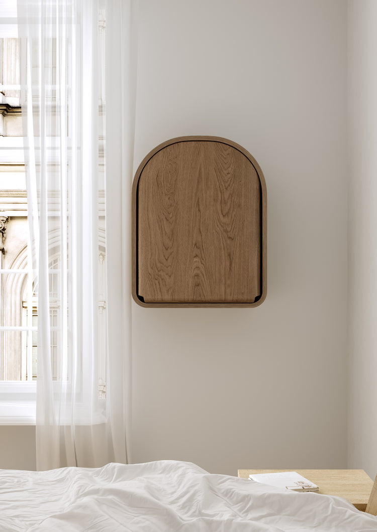 Kai wall changing table, Smoked oak