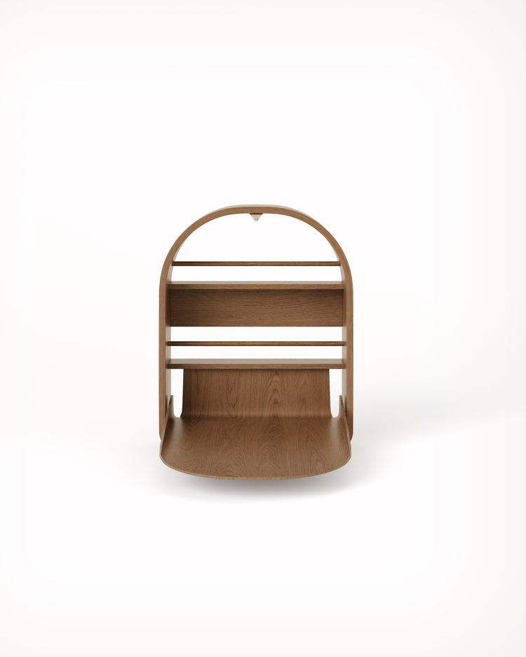 Kai wall changing table, Smoked oak