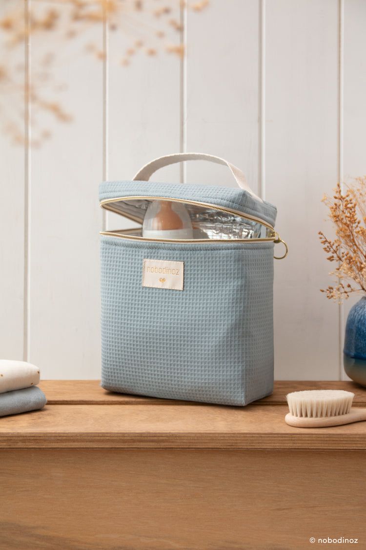 Concerto insulated baby bottle and lunch bag, stone blue