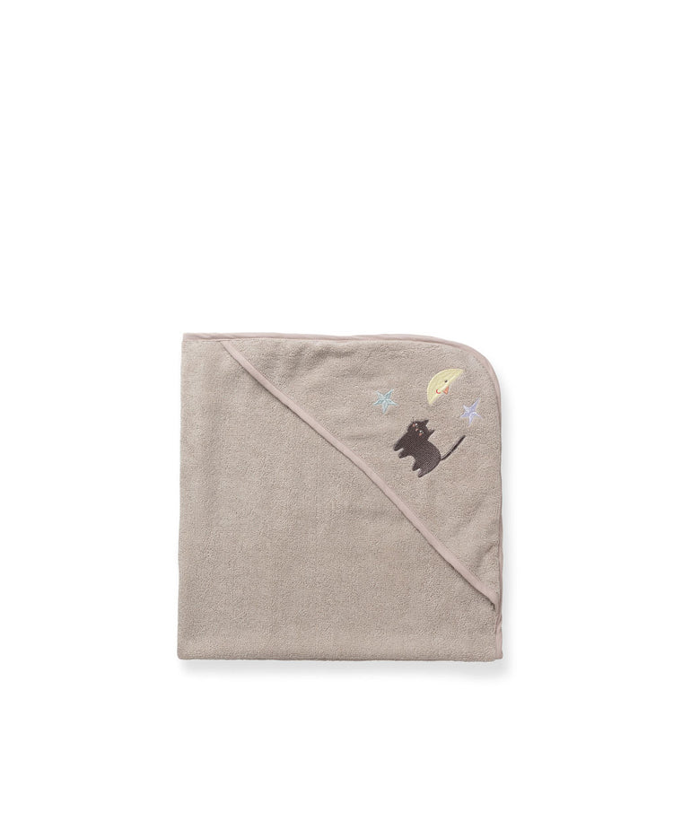 Petal Baby towel 85x85 cm, Moon cat