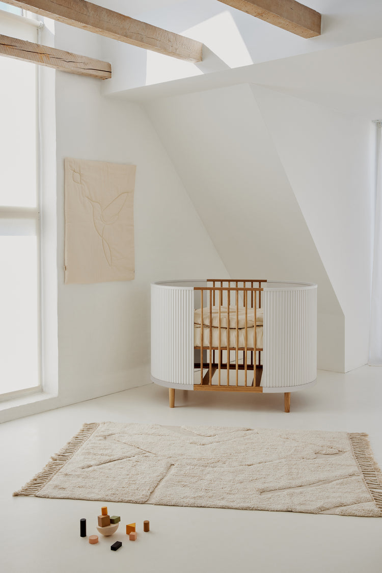 Kai Baby cot, White oak