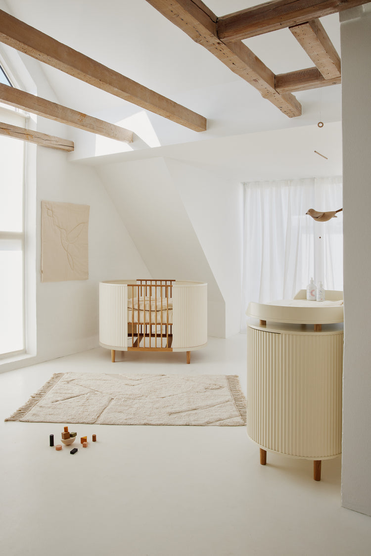 Kai Baby cot, Cream oak