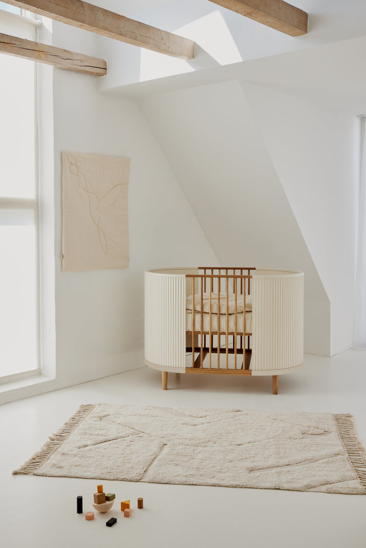 Kai Baby cot, Cream oak