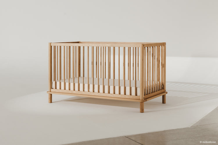 Latitude Evolving crib + junior bed extension set solid oak, oak wood