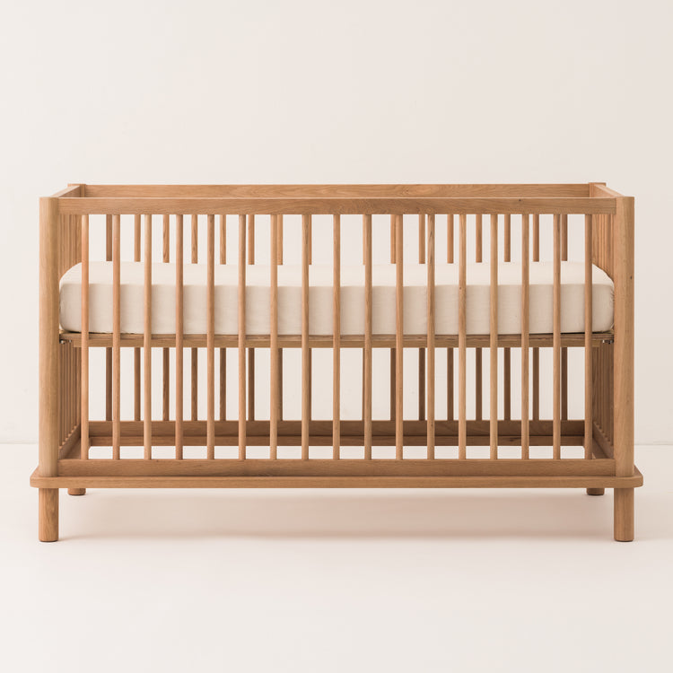 Latitude Evolving crib + junior bed extension set solid oak, oak wood