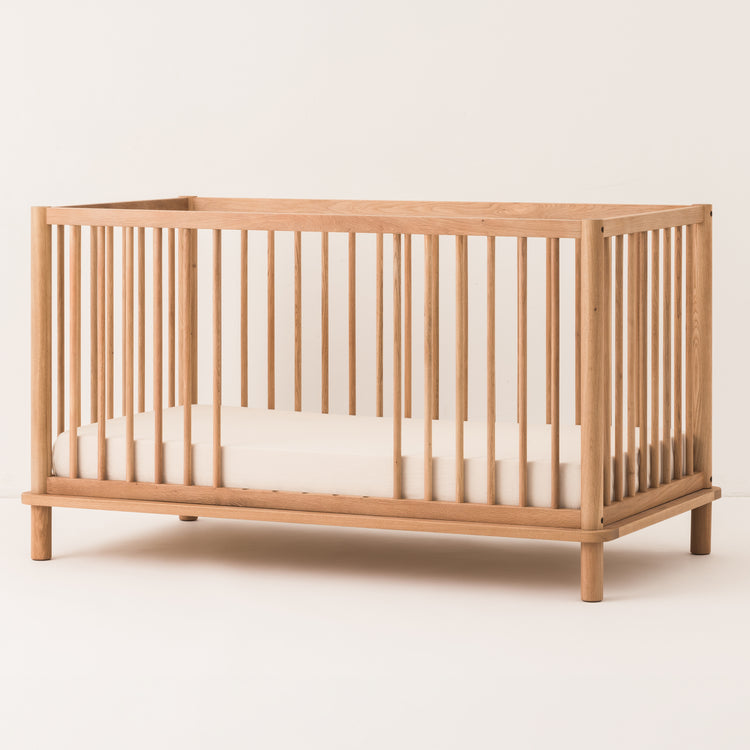 Latitude Evolving crib + junior bed extension set solid oak, oak wood