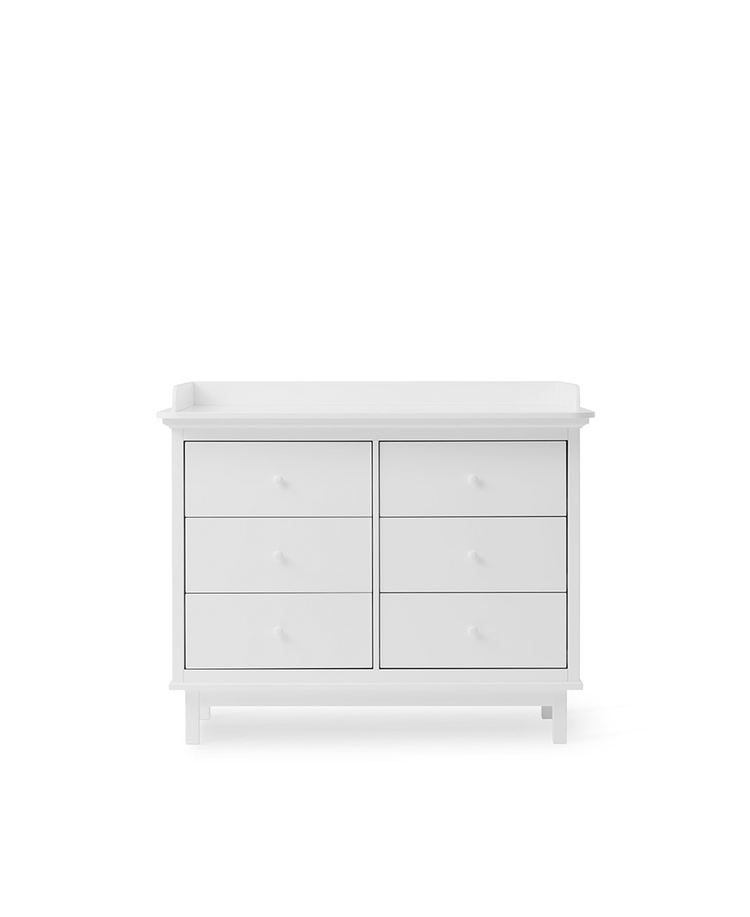 Seaside Nursery dresser 6 drawers, White