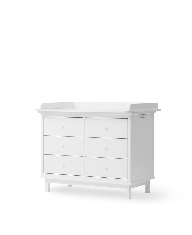 Seaside Nursery dresser 6 drawers, White