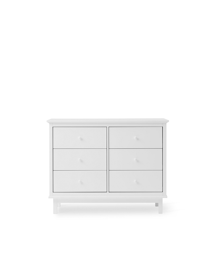 Seaside Dresser 6 drawers, White