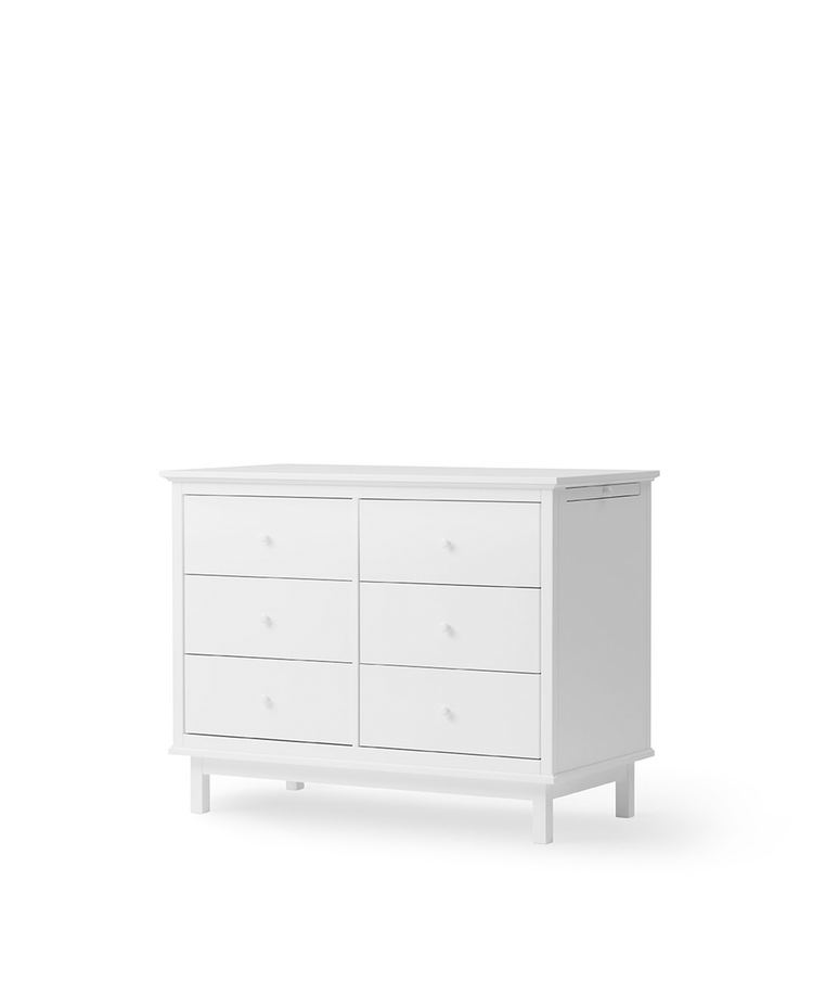 Cassettiera 6 cassetti Oliver Furniture Seaside, Bianco