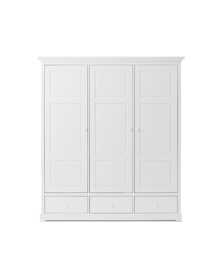 Seaside Wardrobe 3 doors, White