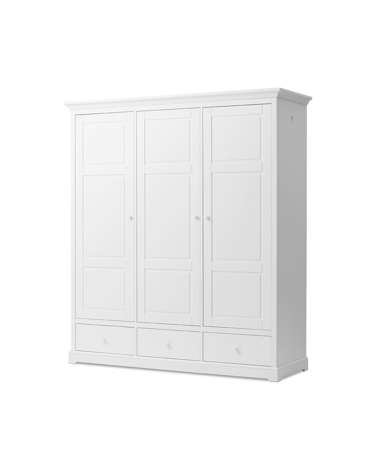 Seaside Wardrobe 3 doors, White