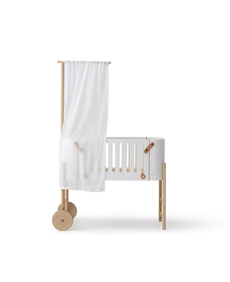 Bed Canopy for Wood Co-sleeper, White