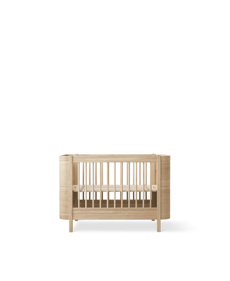 Mini+ basic Bed including junior kit, 0-9 years, Oak