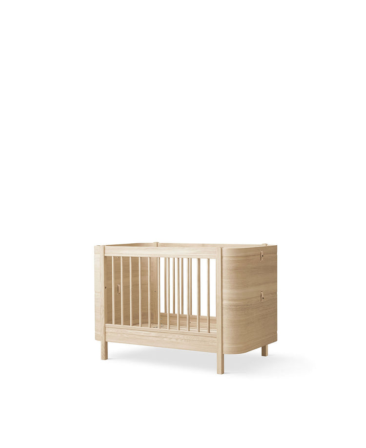 Wood Mini+ Cot, 0-3 years, Oak