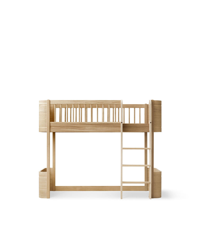 Mini+ Low loft bed, Oak