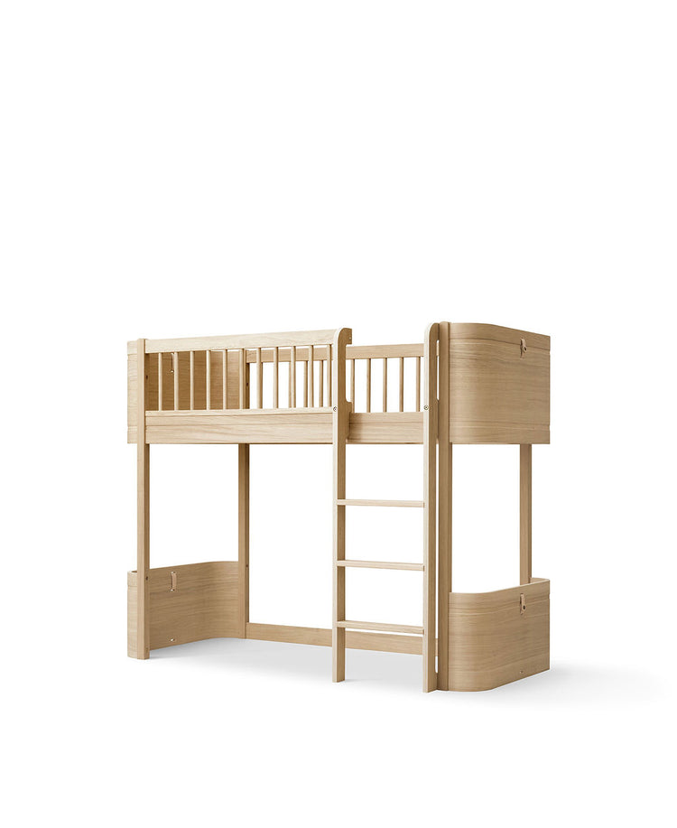 Mini+ Low loft bed, Oak