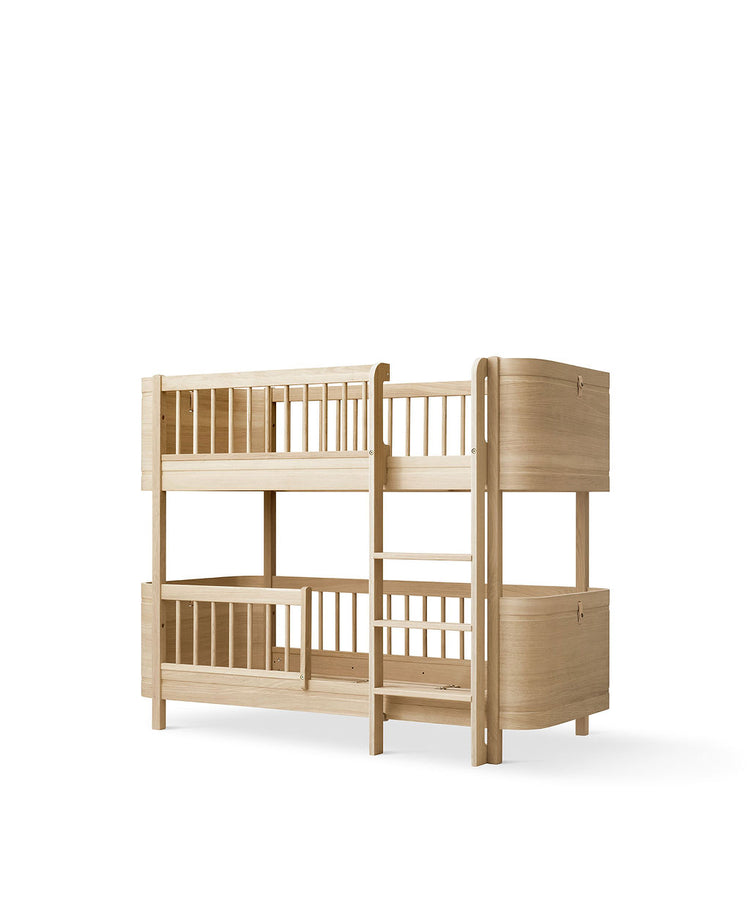 Wood Mini+ Low Bunk Bed, Oak