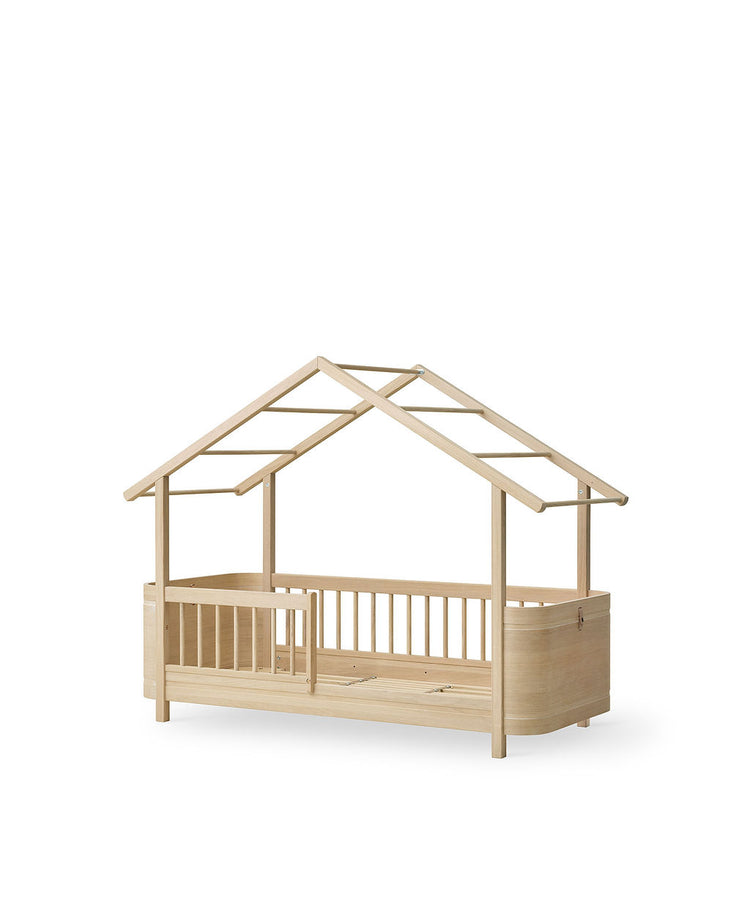 Letto Mini+ House bed, Rovere