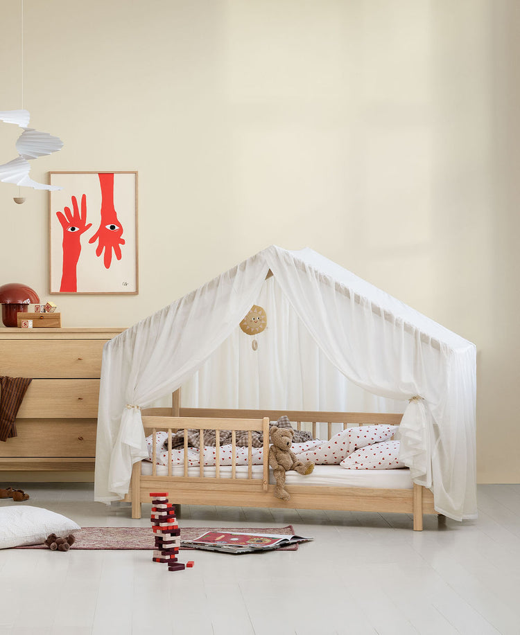 Letto Mini+ House bed, Rovere