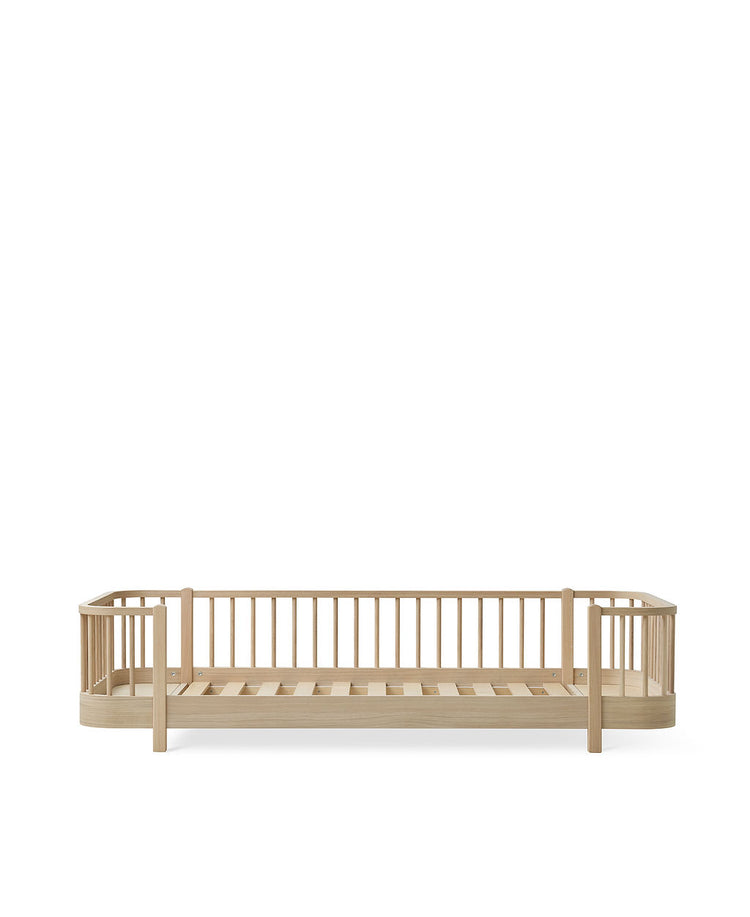 Letto Wood Original Floor bed 90x200 cm, Bianco/rovere